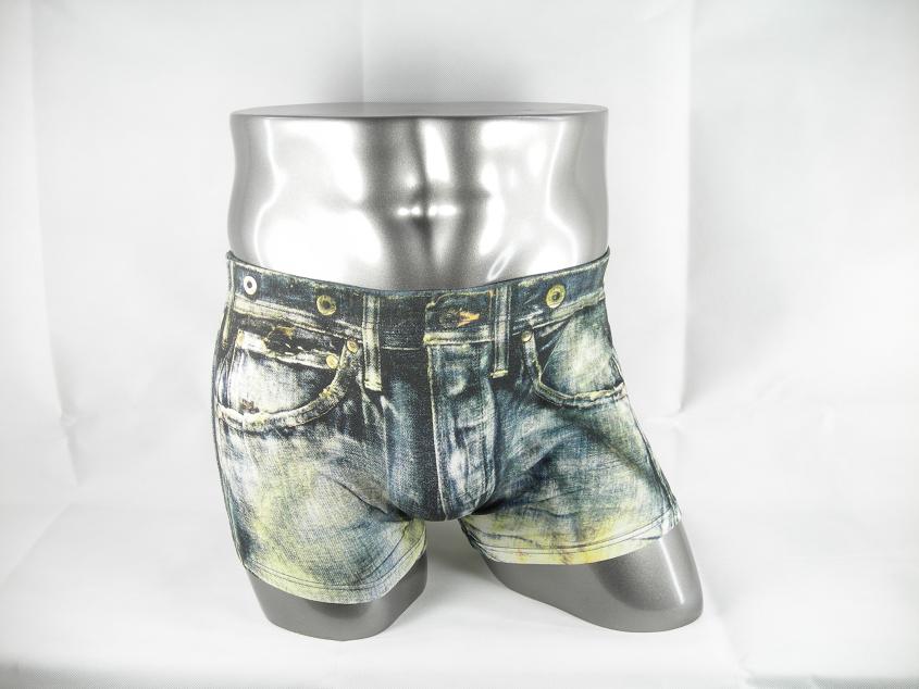 Men's Boxer Shorts (Denim Print) 