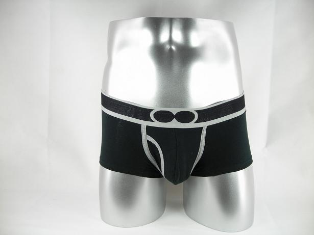 Men's Boxer Shorts (Black & Grey Line)